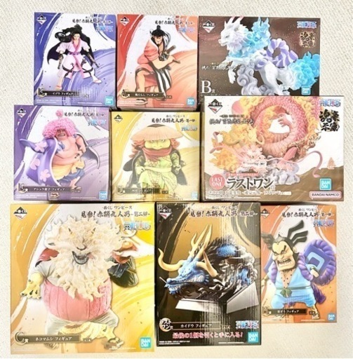 ワンピース 一番くじ カイドウ モモの助 ヤマト ネコマムシ 錦えもん など ONE PIECE 1番くじ EX フィギュア
