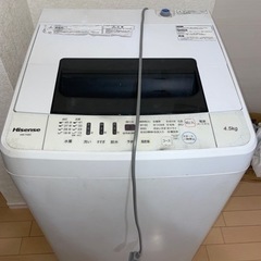 【洗濯機】　2019年製　Hisense hw-t45