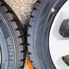 冬タイヤ 155/65R14 軽用アルミ付2020年製スタッドレス4本組