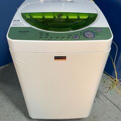 【無料】SHARP 5.5kg洗濯機 ES-BG552-G 20...
