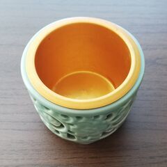 青磁線香立て　透かし香炉　美品