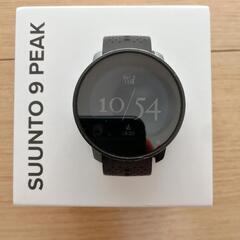 スント９ピーク　オールブラック　アウトドアウォッチ