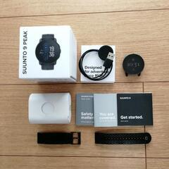 スント９ピーク　オールブラック　アウトドアウォッチ