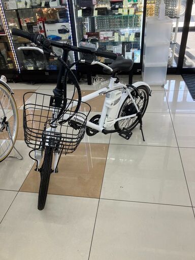 21テクノロジー/電動自転車/自転車/20インチ/中古品/白/ホワイト