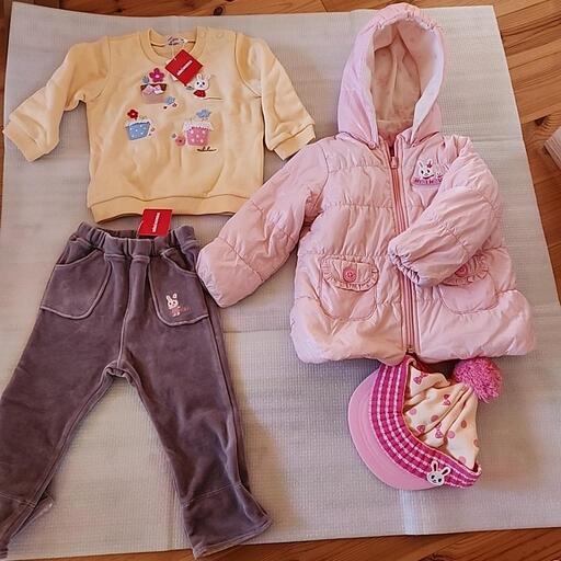 【未使用　かなり美品】ミキハウス　定価2万以上洋服　帽子　コートセット　X'masプレゼントに