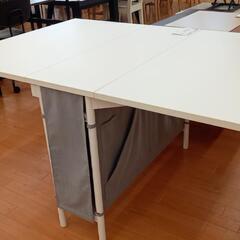 ★ジモティ割あり★ ゲートレッグテーブル　ホワイト　クリーニング済　YJ1037 ☆ジモティ割あり☆ ゲートレッグテーブル ホワイト クリーニング済