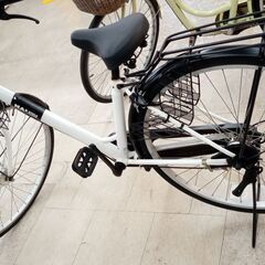 ★ジモティ割あり★ SI35809 軽快車　 27インチ 白＆黒 クリーニング済み TJ3200 ☆ジモティ割あり☆ SI35809 軽快車 27インチ 白＆黒 クリーニング済み
