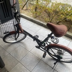 【ネット決済】【美品】20インチ 折りたたみ自転車 シマノ 6段変速