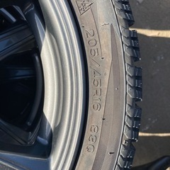 冬タイヤアルミホイール付き 205/45R16