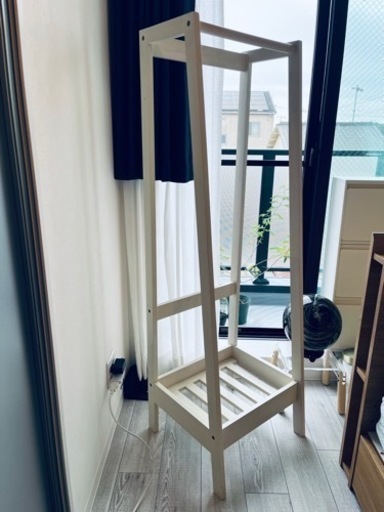 ✨美品✨ハンガーラック　木製　白