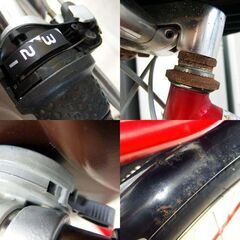 現状品 26インチ 自転車 子供2人乗せ シティサイクル ママさん自転車 3段変速 ASAHI 3人乗り 札幌市屯田