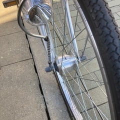 ママチャリ２６インチ　オ一トライト　6段ギア