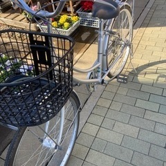 ママチャリ２６インチ　オ一トライト　6段ギア