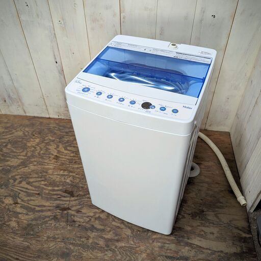 Haier 全自動電気洗濯機 JW-C55CK 洗濯容量5.5kg 幅526mm 動作確認済み 2018年製 菊HG