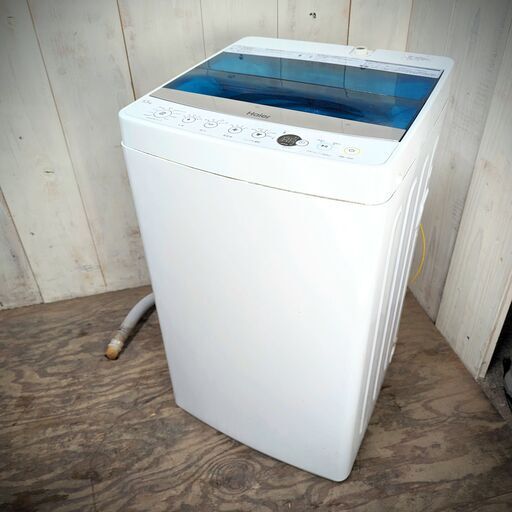 Haier 全自動電気洗濯機 JW-C55A 洗濯容量5.5kg 幅526mm 動作確認済み 2018年製 菊