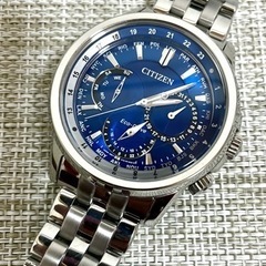 [未使用保管美品/付属品多数/稼働品]CITIZEN シチズン エコドライブ/8729-R005791/トリプルカレンダー/腕時計