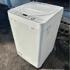 札幌市内お届け無料！SHARP5.5キロ全自動洗濯機。 札幌市内配送無料 美品 20年製 SHARP シャープ 5.5kg 全自動