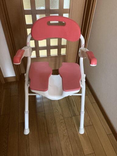 介護用　お風呂　イス　アロン化成 折りたたみシャワーベンチ FSフィット レッド