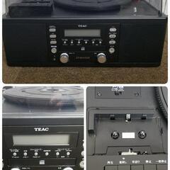 【美品】2019年製品 TEAC LP-R550USB ターンテーブル カセットプレーヤー付 CDレコーダー  リモコン 取扱説明書付 