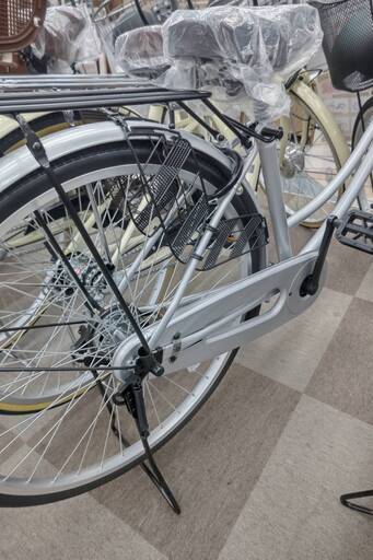 ☆新品未使用!!/26インチ/自転車/カギ付き/オートライト/21テクノロジー/☆