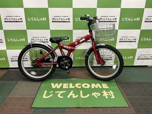 【整備済】【美品‼︎/JEEPキッズ‼︎/18インチ/幼児用自転車/レッド】【No.100】