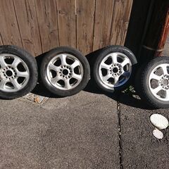 PROGRESS アルミホイール＋スタッドレスタイヤ（REVO GZミゾ無し要交換 