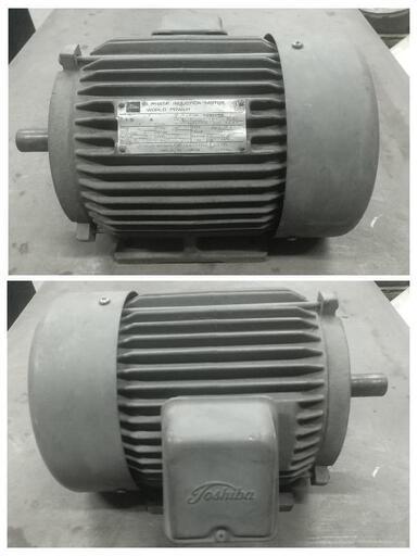 中古】1.5KW 三相 200V モーター TOSHIBA (柴犬まる) 館林のその他の  