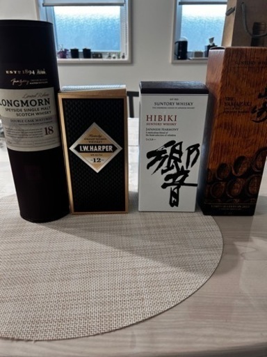【左】ロングモーン18年受付終了その他ウィスキーは受付けます。