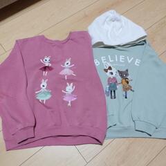 H&M　140cm裏起毛トレーナー2着