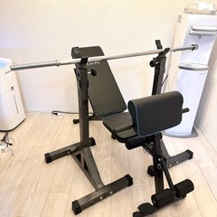 筋トレ トレーニング ベンチプレス シャフト ベンチ スタンド セット