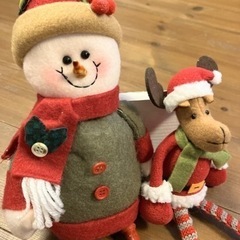 可愛いクリスマスドール2個セット 人形 ぬいぐるみ