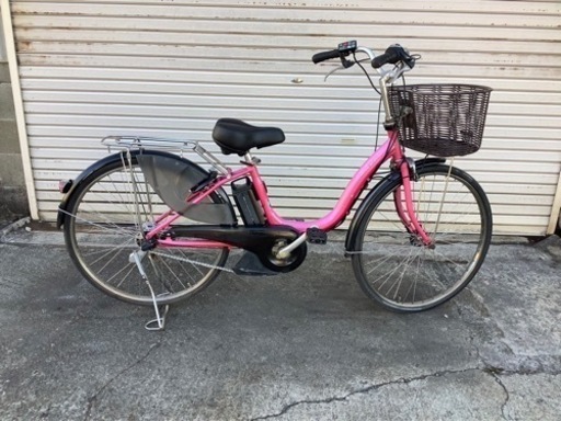 246 ヤマハ新機種電動アシスト自転車pasnatura26インチピンクアルミボディー