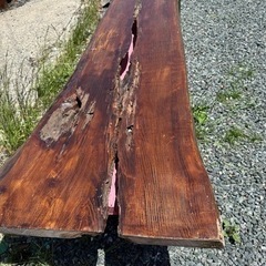 もともとカウンターに使ってた1枚木