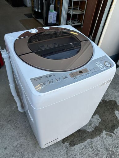 最高の 2019年 シャープ 【動作保証あり】SHARP ES-GV10D 洗濯機【管理KRS635】 10.0kg 洗濯機