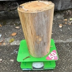 杉の丸太　1個500円　5〜10kg