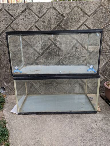 取引中【セット】90cm水槽×3 60cm水槽×1 おまけ（45cm水槽×1（底面  