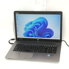 保証付 日本製 HDD-320GB 17.3型 ノートパソコン HP 470 G2 中古動作良品 第4世代 Core i7 8GB DVD 無線 Wi-Fi Bluetooth Windows11 Office 保証付 日本製 HDD-320GB 17.3型 ノートパソコン HP 470 G2 中古動作