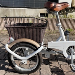 中古三輪自転車 ミムゴ SWING CHARLIE ロータイプ 白