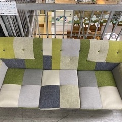 愛品館 江戸川店】不二貿易 3Pパッチワークソファ ID:156-019450-007