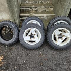 JB33ホイール付 195/65r15 フルピン スパイクタイヤ ADVAN アドバン MT-14
