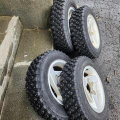 JB33ホイール付　195/65r15　フルピン　スパイクタイヤ　ADVAN　アドバン　MT-14 JB33ホイール付 195/65r15 フルピン スパイクタイヤ ADVAN アドバン MT-14