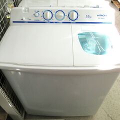 HITACHI / 日立 5.5kg 二槽式洗濯機  PS-55...