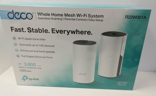 【新品未開封】tp-link メッシュWi-Fiルーター deco M4 AC1200