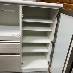 北海道　帯広　キッチンカウンター　ニトリ　キッチン　収納　キッチンラック　ホワイト　白