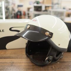 装飾・観賞用 BEETLE/ビートル SHORTY4 / アイボリー XLサイズ ハーフキャップヘルメット 外箱・タグ・保護袋 付き 