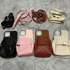 新品 iPhoneケース ショルダー　リュック①