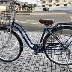 【27インチ自転車】美品❗️6段変速　LEDオートライト付　リヤタイヤ新品❗️BAA認定車　若林自転車　浜大津店　SALE中❗️