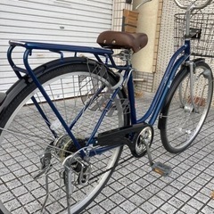 【27インチ自転車】美品❗️6段変速　LEDオートライト付　リヤタイヤ新品❗️BAA認定車　若林自転車　浜大津店　SALE中❗️