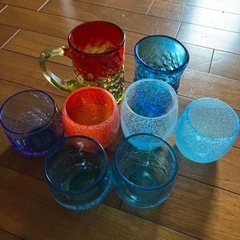 琉球ガラス　コップ　8個セット