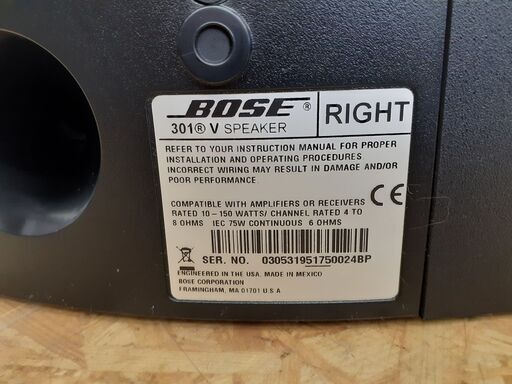 安心の動作確認済Bose 301 Series V Direct/Reflecting speakers  保証有り【愛千130】